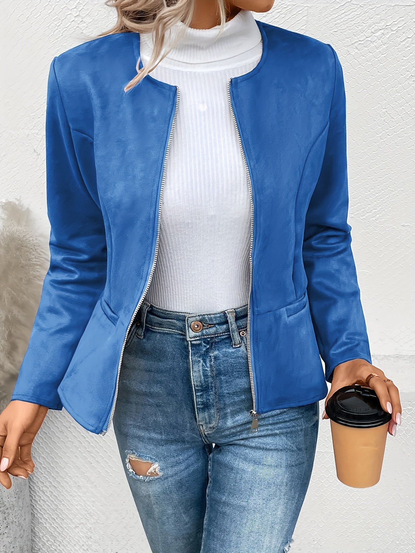 Isolde™ | Slim Fit Jacka med Dragkedja