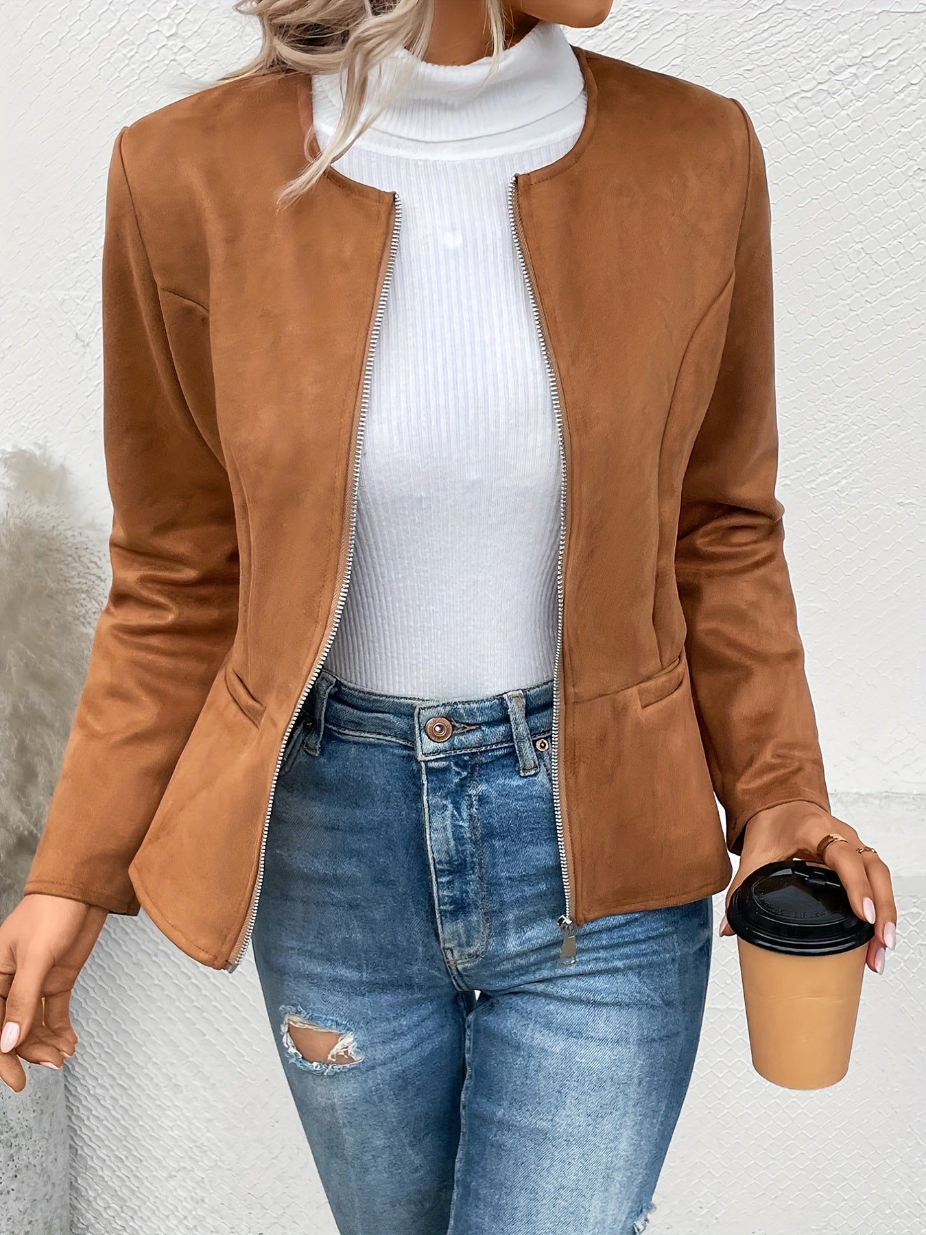Isolde™ | Slim Fit Jacka med Dragkedja